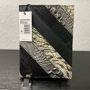 Brahmin Journal BLACK FLASHBACK Genuine Mixed Leather NWT